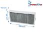 Preview: Maße Aktivkohlefilter Dantherm HCV 400 / 460: 398x199x46mm