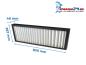 Preview: Maße G4 Grobstaubfilter Paul Maxi 1200 / 1201 / 1202 / 1203: 830x287x48mm