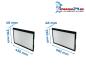 Preview: Maße F7 Pollenfilter Paul Maxi 3000 / 3001 / 3002 / 3003: 436x370x48mm und 503x370x48mm