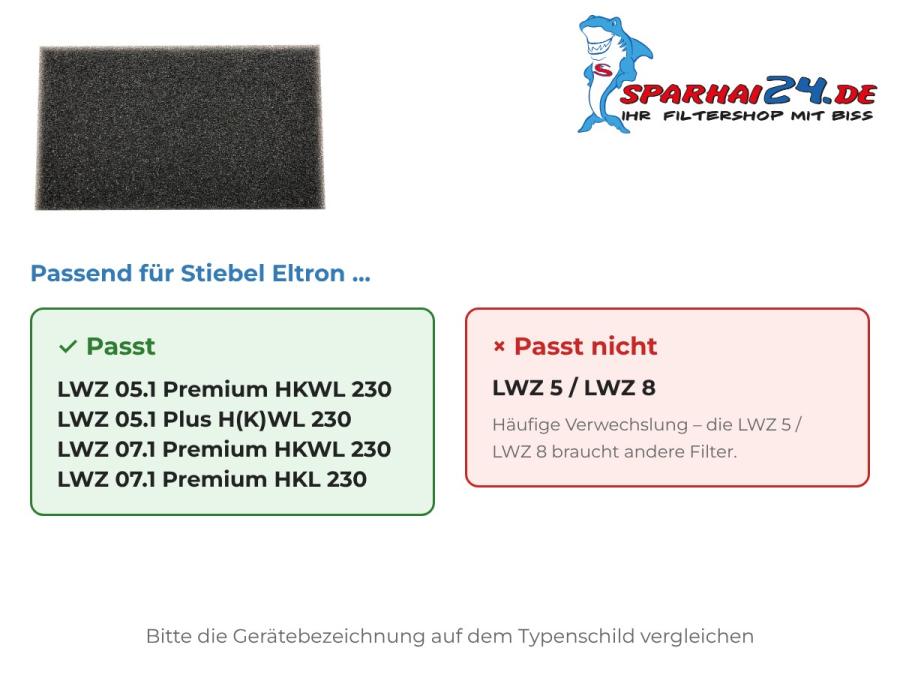 Preview: G2 Außenluftfilter passend für Stiebel Eltron LWZ 05.1 und LWZ 07.1