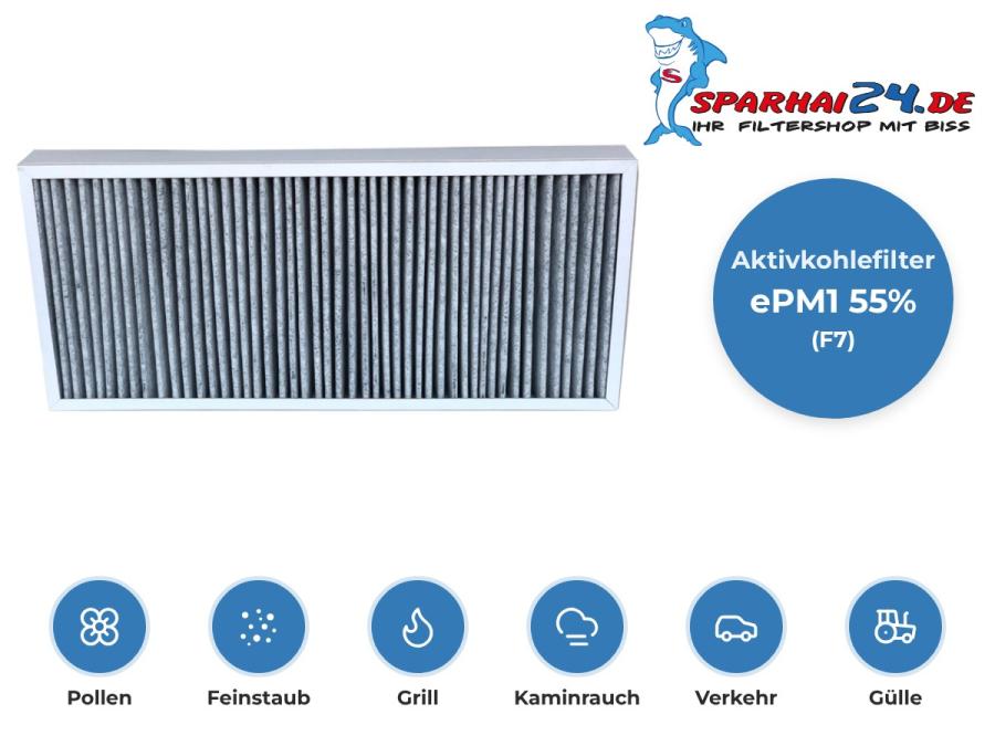 Preview: Aktivkohlefilter Zehnder ComfoWell CW 520: hält Pollen und Feinstaub zurück und bindet Gerüche
