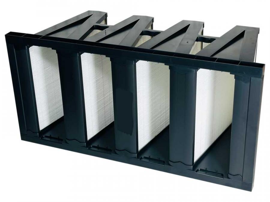 Kompaktfilter 592x287x292mm mit 4 V-Zellen | 1x ePM10 55% (M5)