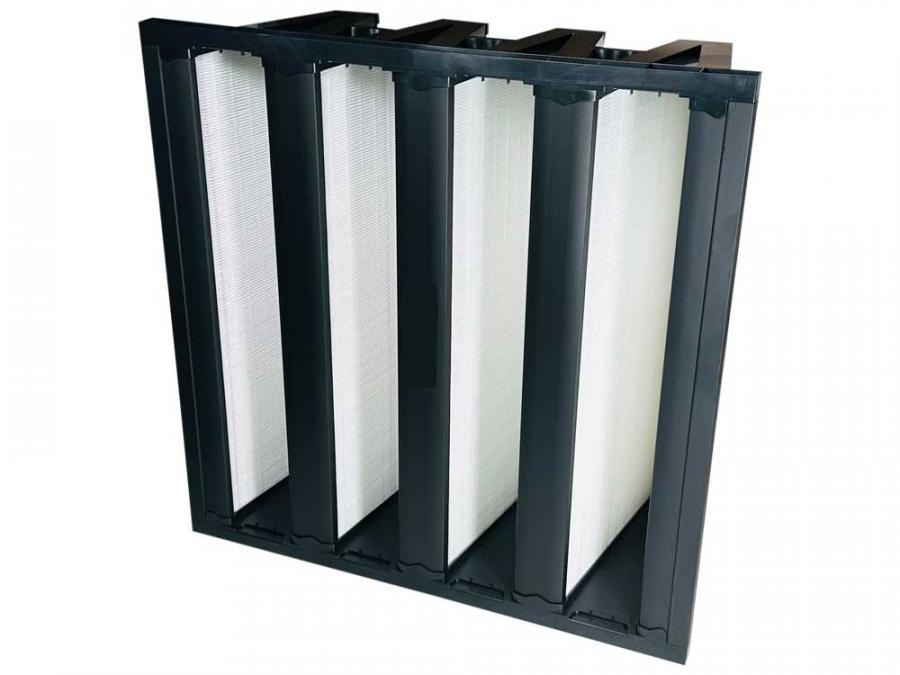 Kompaktfilter 592x592x292mm mit 4 V-Zellen | 1x ePM1 65% (F7)